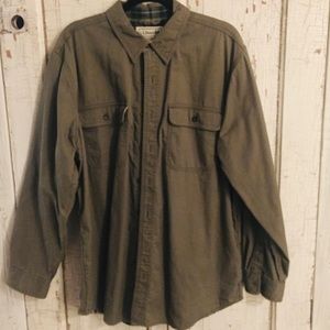 Olive Gray L.L. Bean Button Up